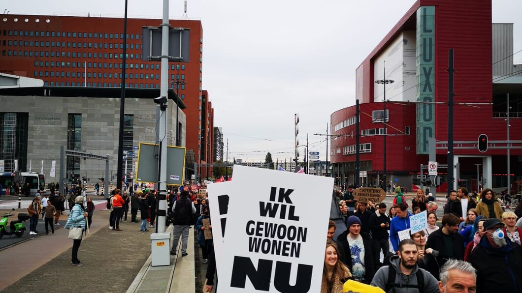 woonprotest Rotterdam 2021 