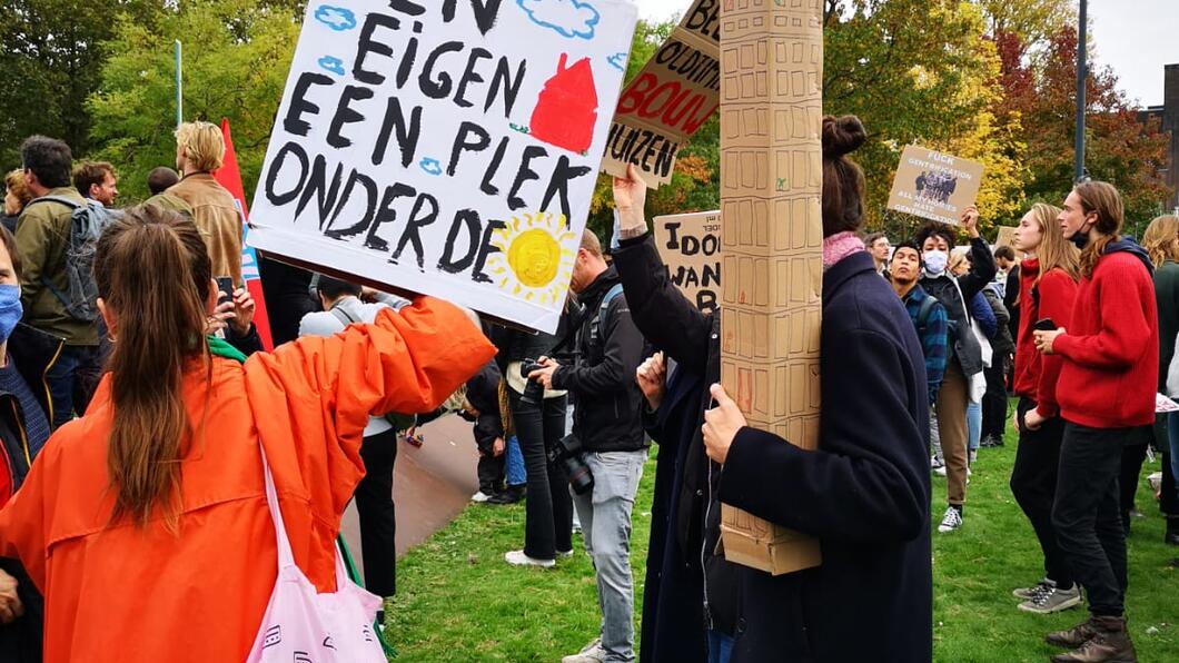woonprotest Rotterdam 2021 