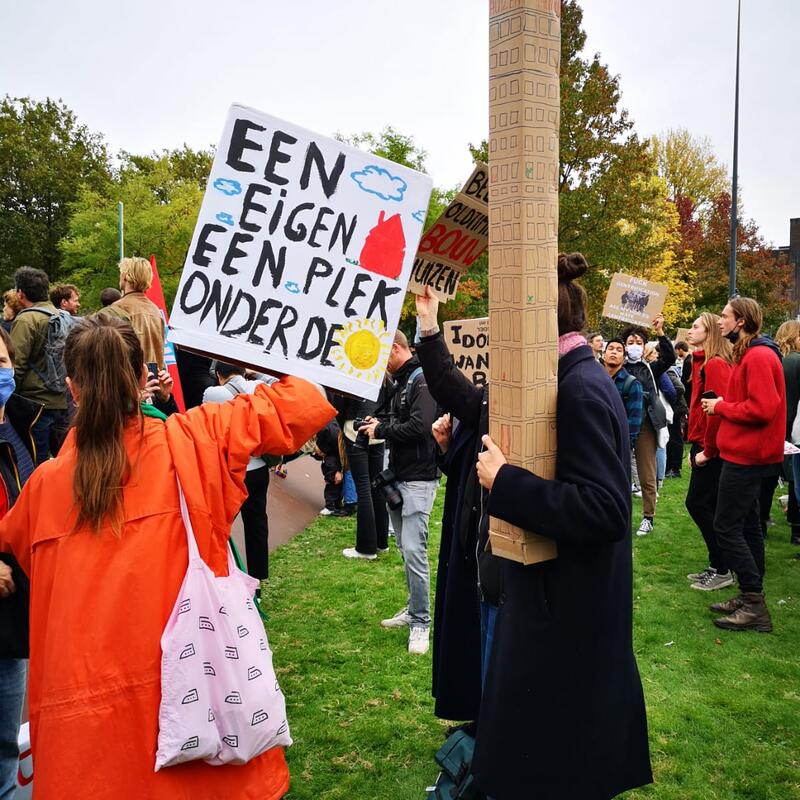 woonprotest Rotterdam 2021 