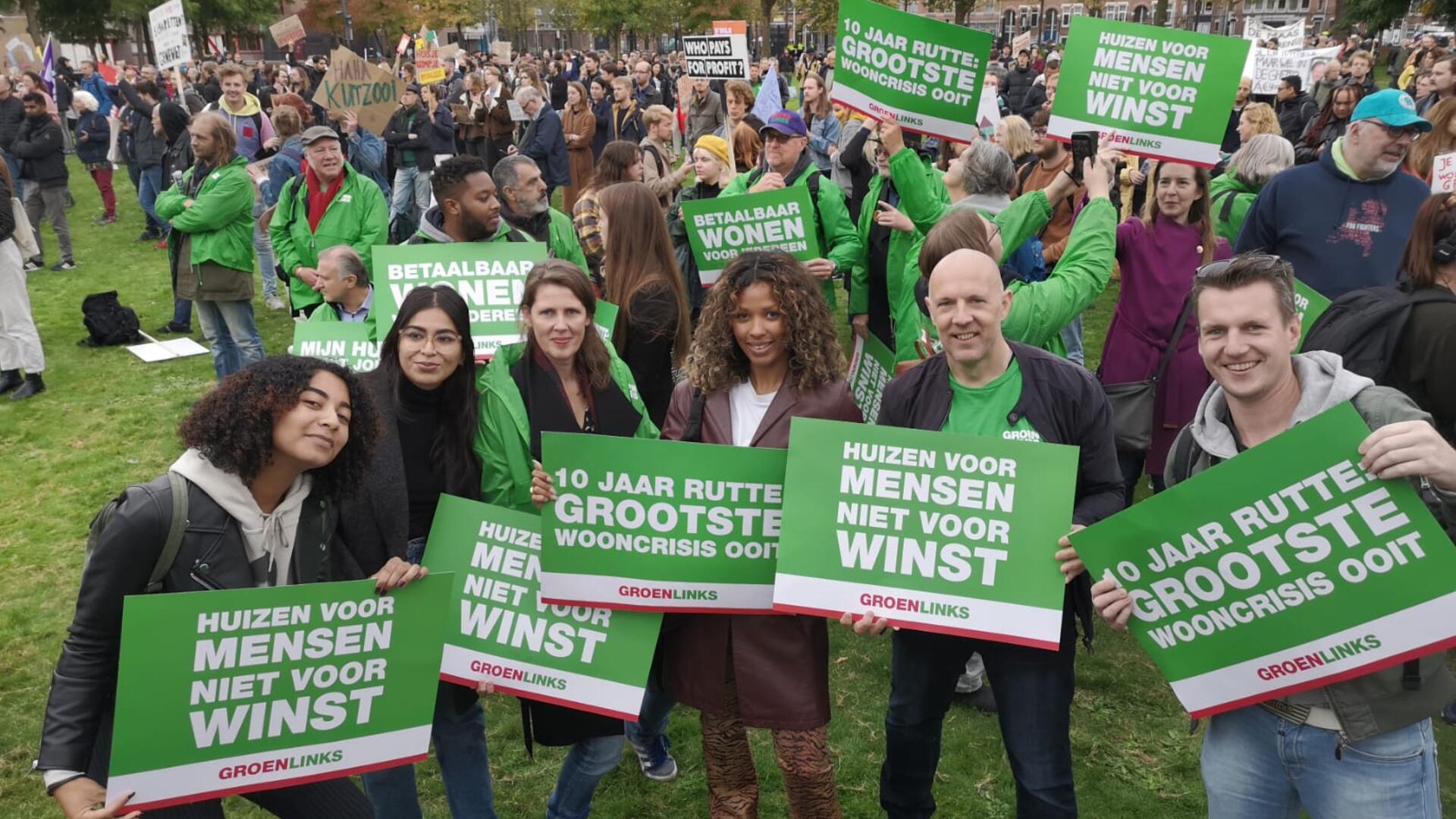 Woondemostratie 17 oktober Afrikaanderplein Rotterdam